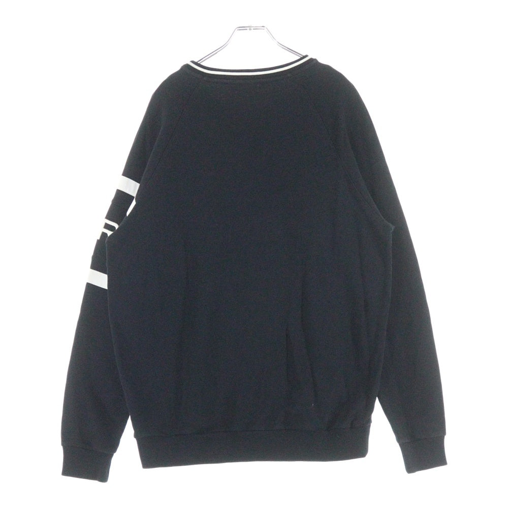 GIVENCHY(ジバンシィ) Logo Embroidery Crewneck ロゴ刺繍 クルーネックスウェットトレーナー ブラック BMJ0383Y3P