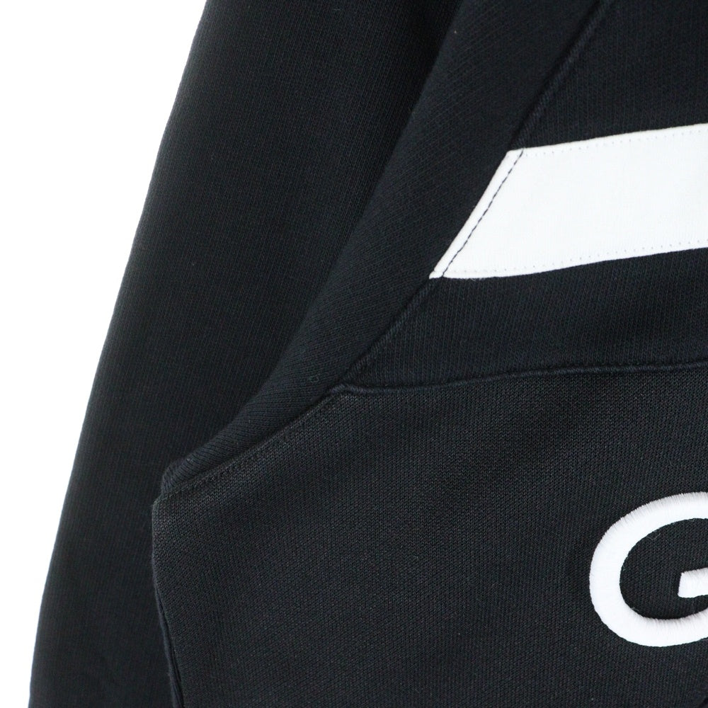 GIVENCHY(ジバンシィ) Logo Embroidery Crewneck ロゴ刺繍 クルーネックスウェットトレーナー ブラック BMJ0383Y3P