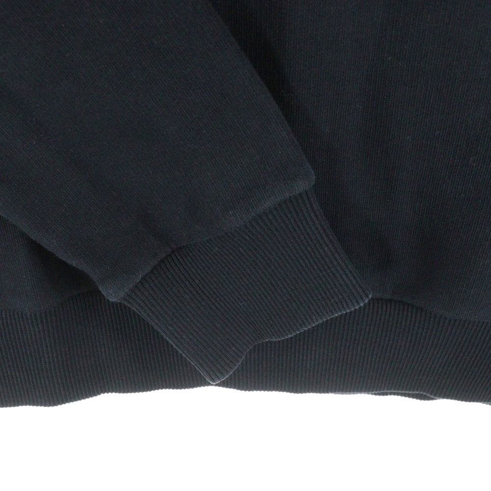 GIVENCHY(ジバンシィ) Logo Embroidery Crewneck ロゴ刺繍 クルーネックスウェットトレーナー ブラック BMJ0383Y3P