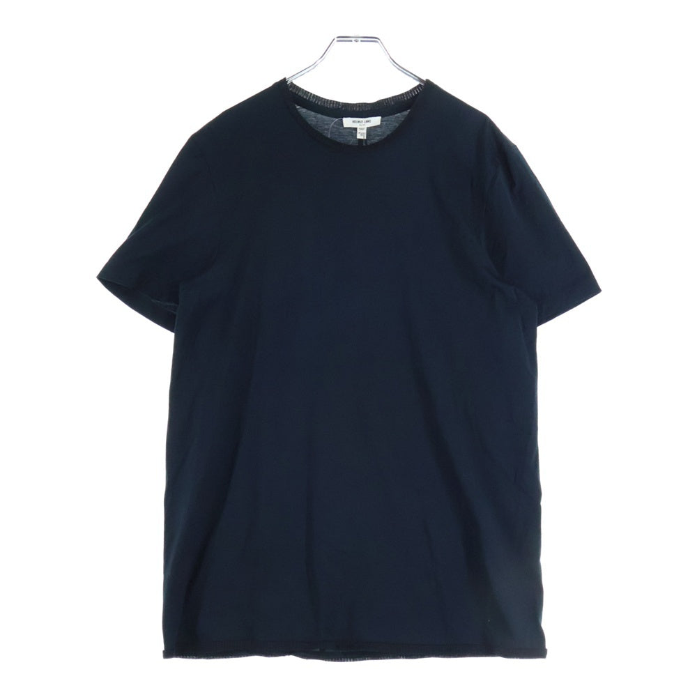 HELMUT LANG(ヘルムートラング) JERSEY WITH RIB リブ 半袖Tシャツ ネイビー 17-7101057