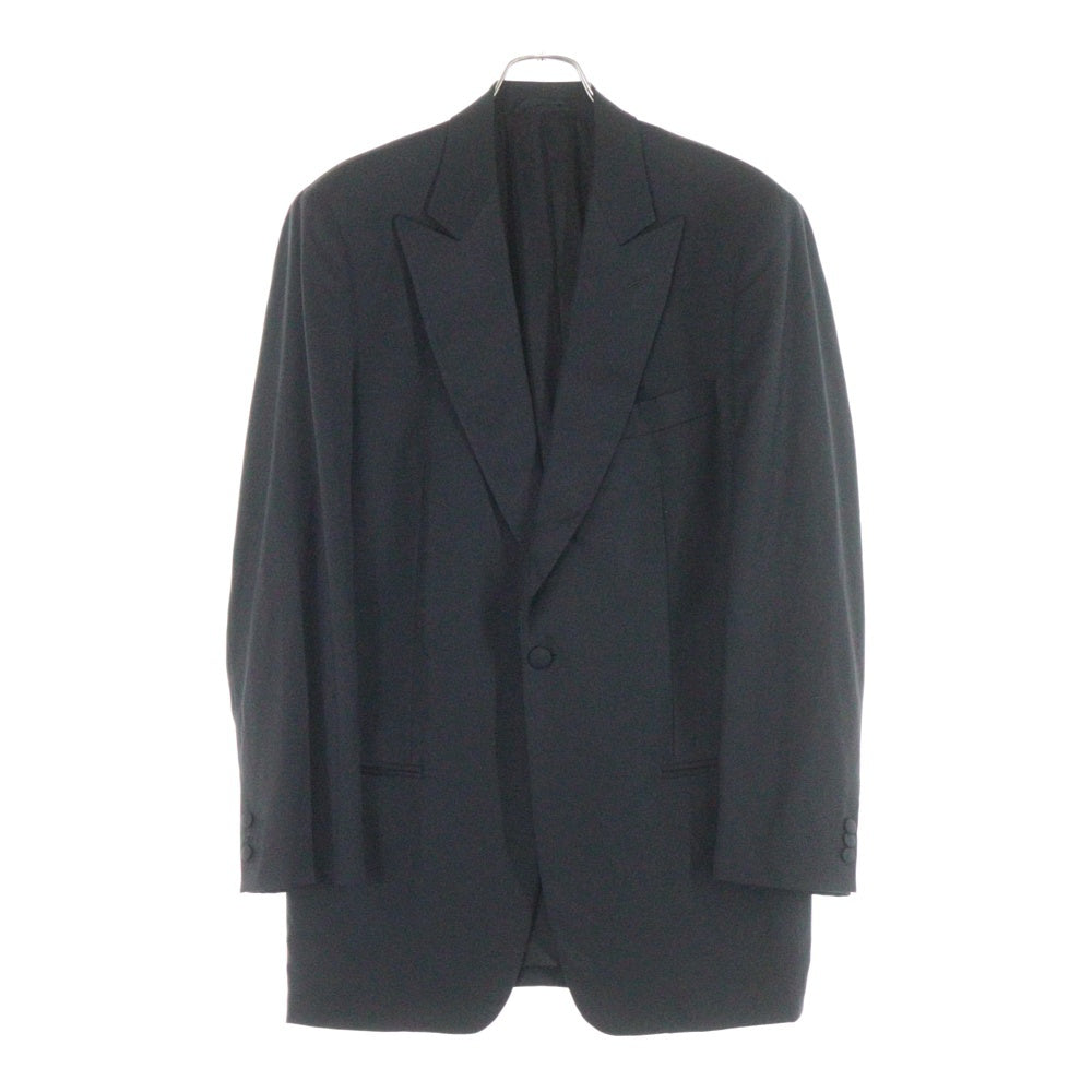 GIORGIO ARMANI(ジョルジオアルマーニ) 1B ピークドラペル ウール テーラードジャケット ブラック