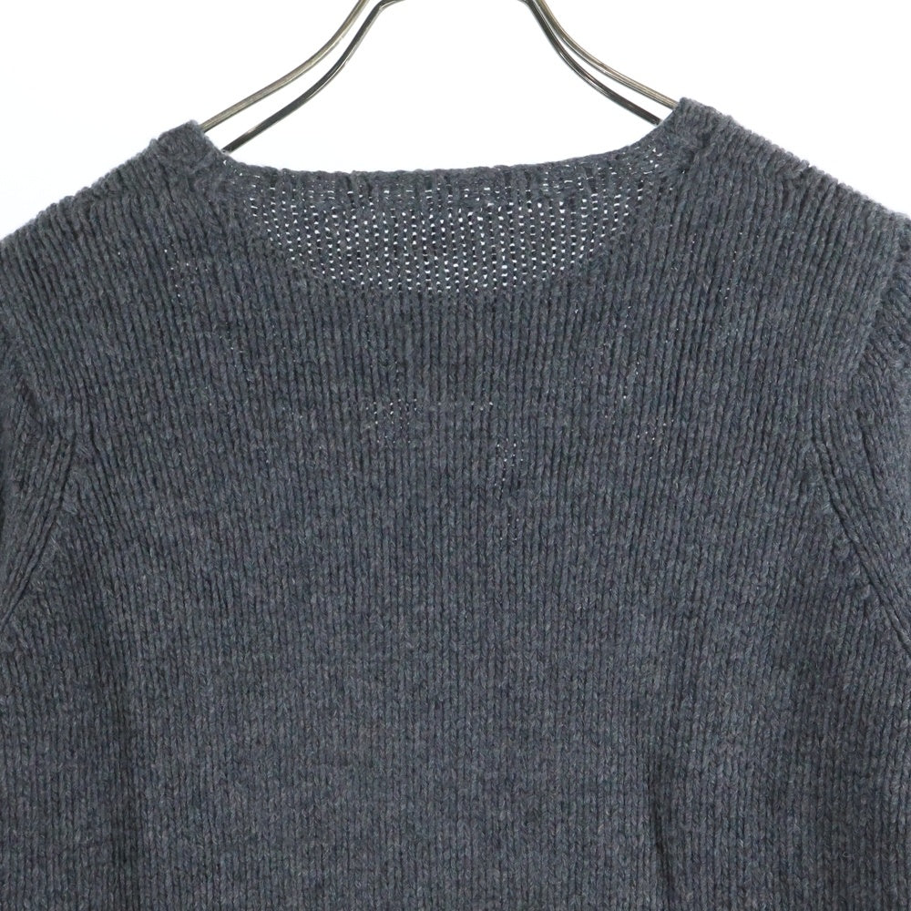 lucien pellat-finet(ルシアンペラフィネ) スカル ウール ニット セーター グレー