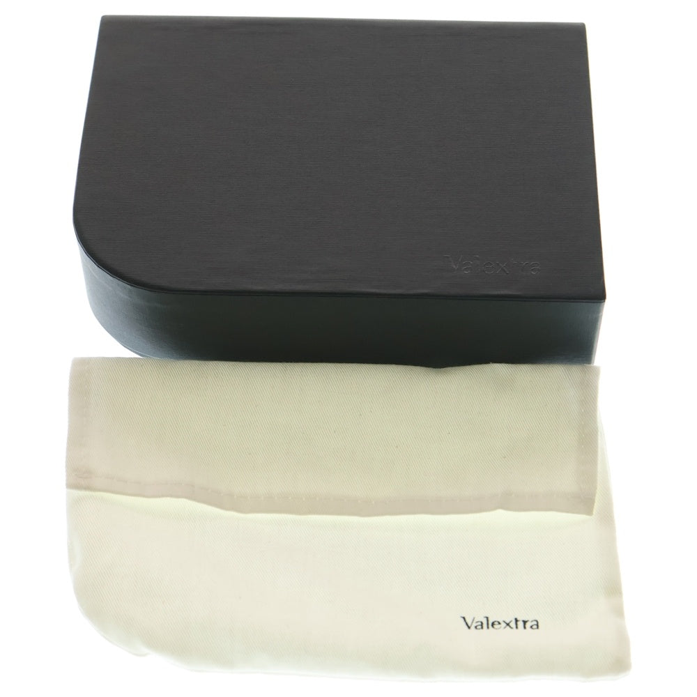 Valextra(ヴァレクストラ) ストラップ付 レザーメガネケース グリーン レディース