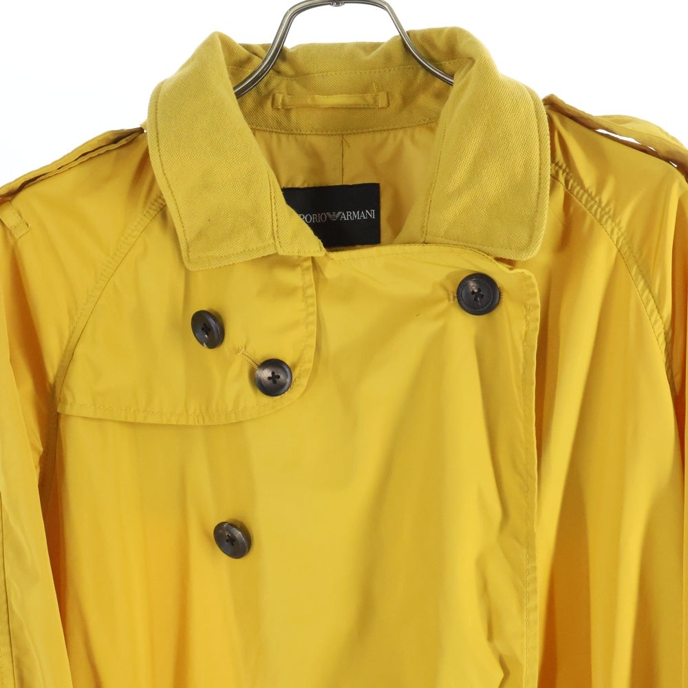EMPORIO ARMANI(エンポリオアルマーニ) DAVID LINE Nylon Coat デビットライン ベルト付き ナイロンコート イエロー J1L170
