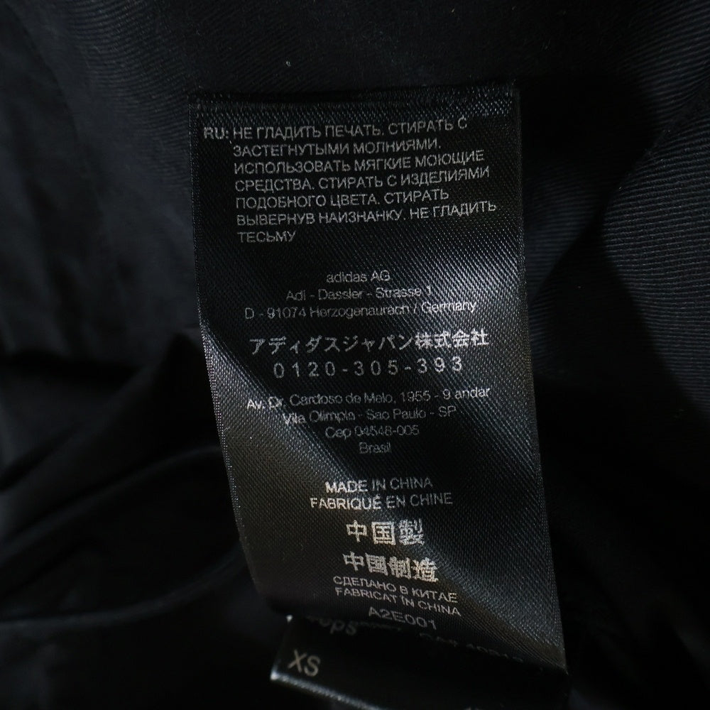 Y-3(ワイスリー) GABARDINE HOODED SHIRT 3ライン モッズコート ブラック FJ0473