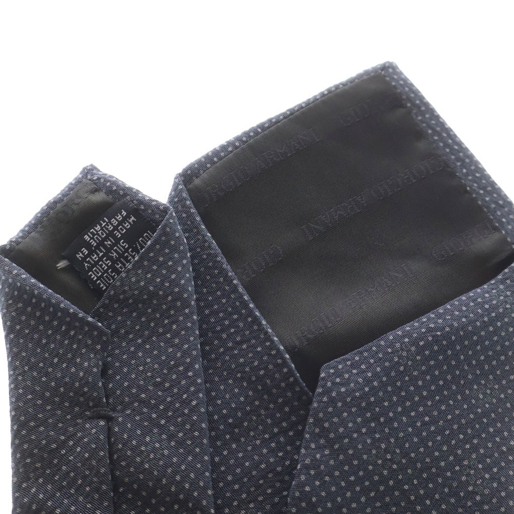 ARMANI COLLEZIONI(アルマーニ コレツィオーニ) マイクロドット総柄 シルク ネクタイ グレー