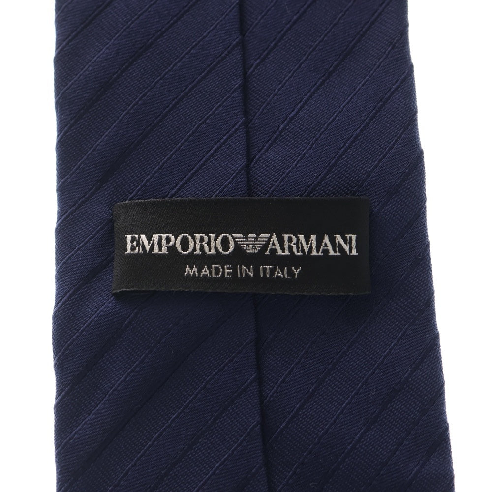 EMPORIO ARMANI(エンポリオアルマーニ) ストライプ シルク ネクタイ ネイビー