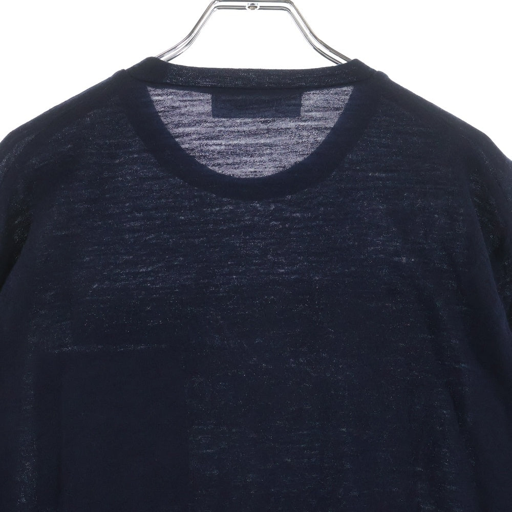 DSQUARED2(ディースクエアード) 15AW ロゴプリント 長袖ポケットTシャツ ネイビー S71GD0267