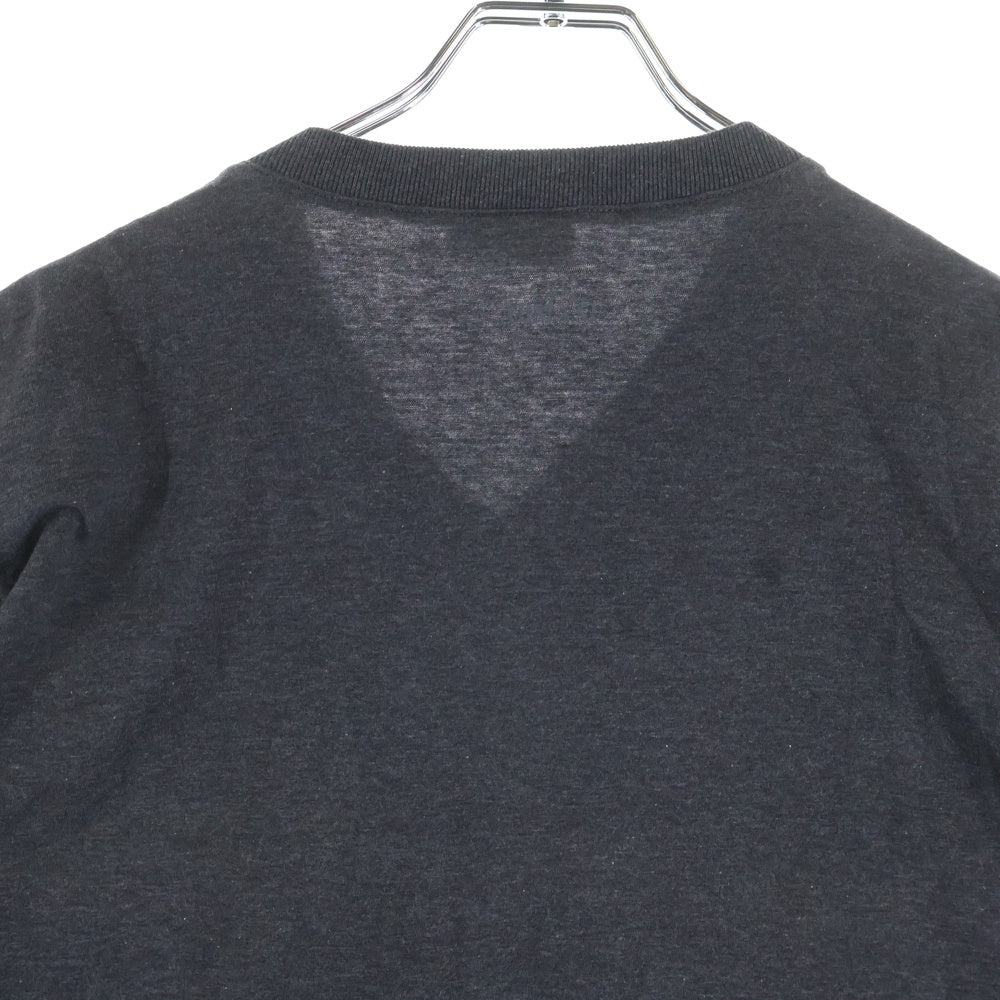 ARMANI COLLEZIONI(アルマーニ コレツィオーニ) Vネック コットン 半袖Tシャツ カットソー ブラック