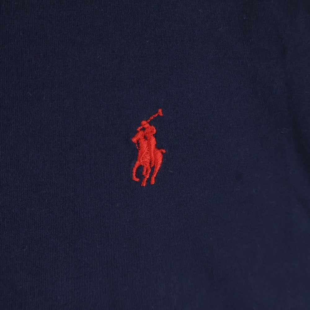POLO RALPH LAUREN(ポロラルフローレン) スモールポニー 刺繍 Vネック半袖Tシャツ ネイビー