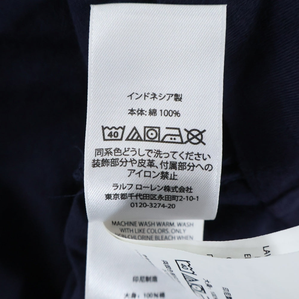 POLO RALPH LAUREN(ポロラルフローレン) スモールポニー 刺繍 Vネック半袖Tシャツ ネイビー