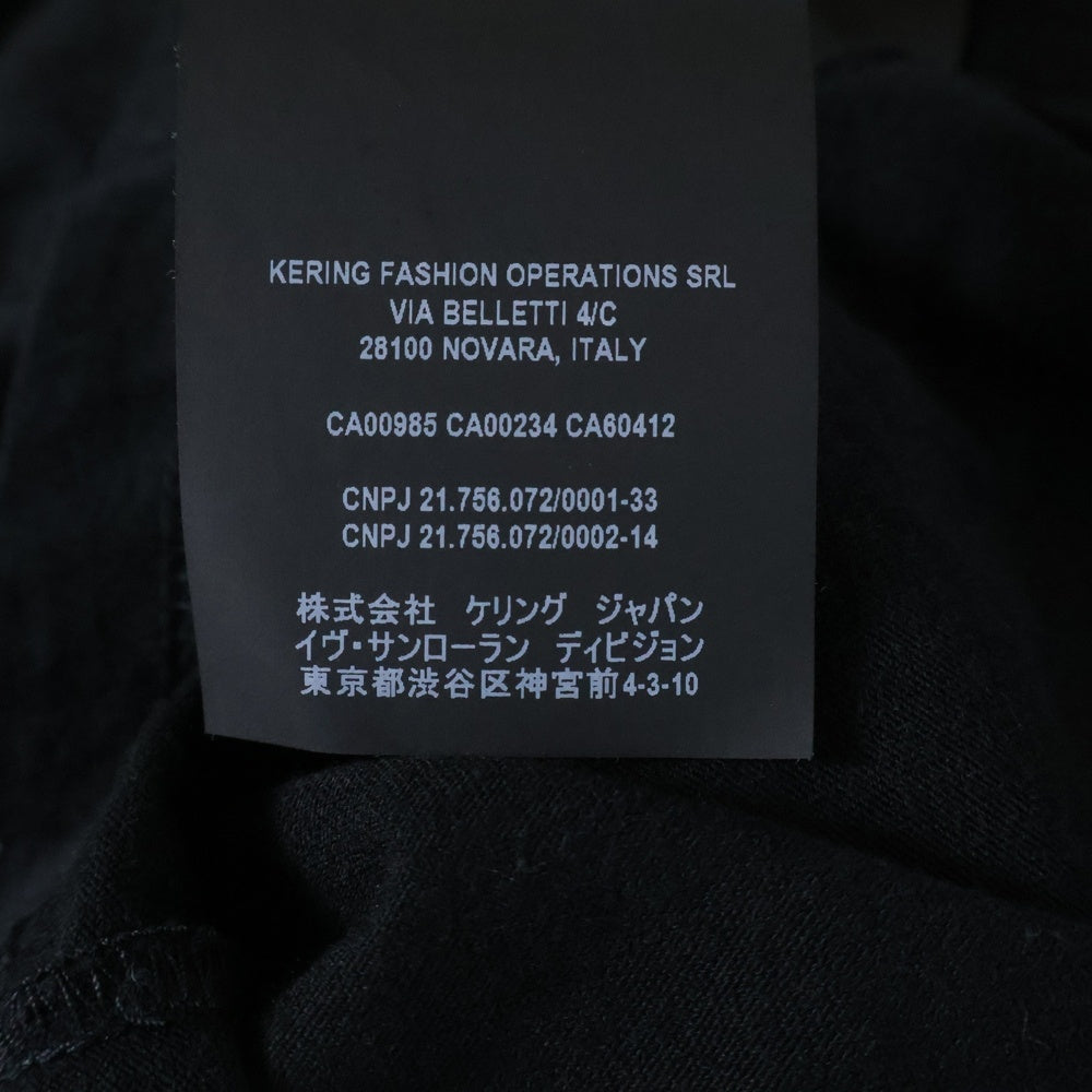 SAINT LAURENT PARIS(サンローランパリ) ロックンロール フロントプリント 半袖Tシャツ ブラック 631800 YBVS2