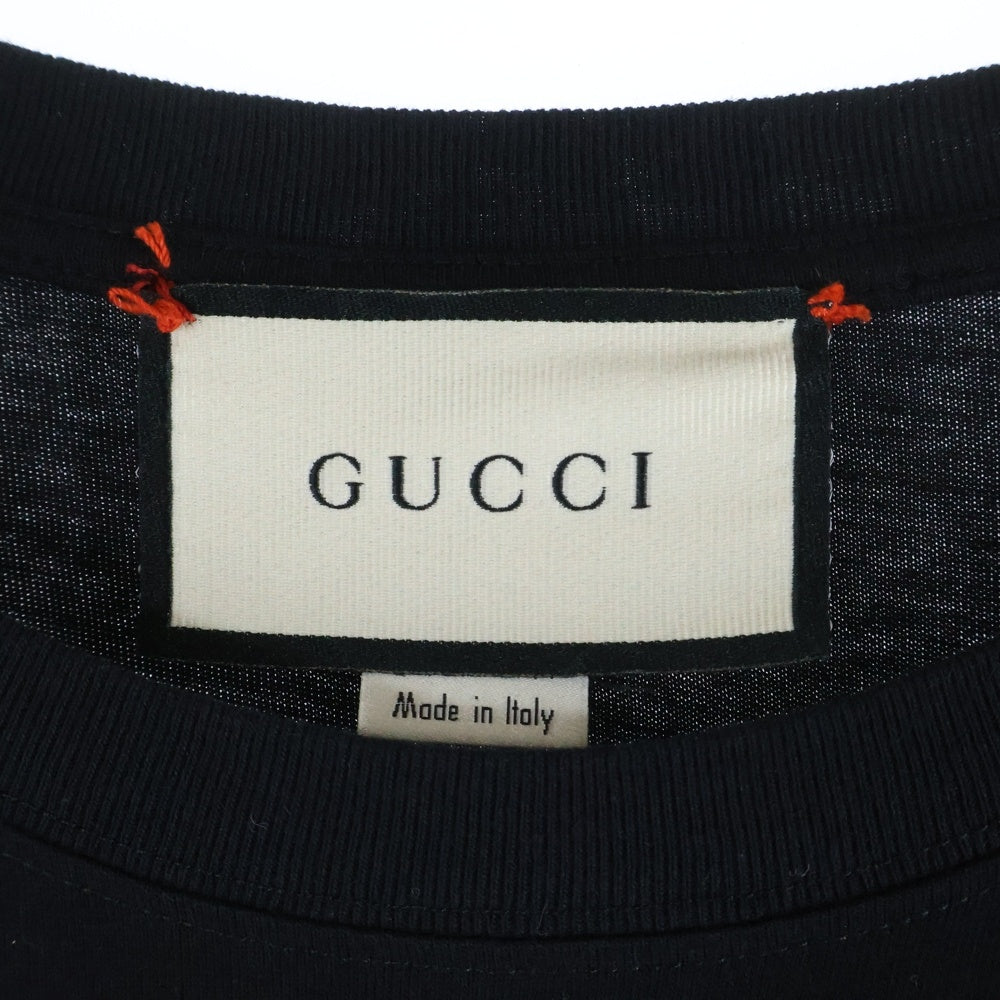 GUCCI(グッチ) レインボーロゴ 半袖Tシャツ ブラック 548334