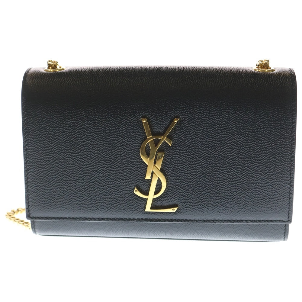 SAINT LAURENT PARIS(サンローランパリ) ケイト レザー チェーンショルダーバッグ ブラック 354119 レディース
