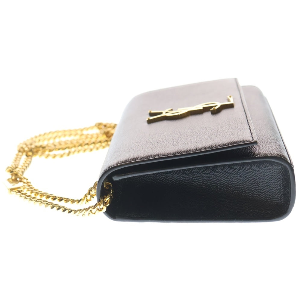 SAINT LAURENT PARIS(サンローランパリ) ケイト レザー チェーンショルダーバッグ ブラック 354119 レディース