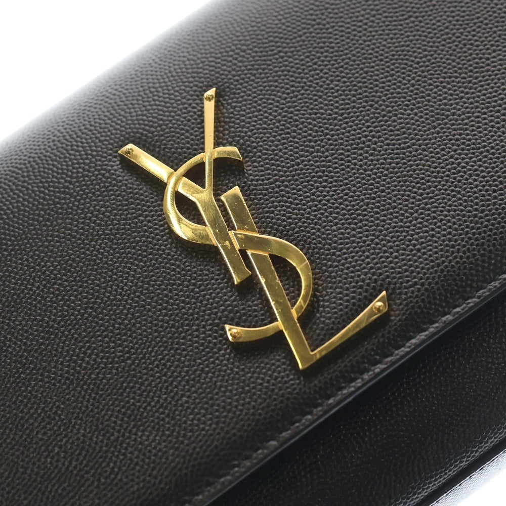 SAINT LAURENT PARIS(サンローランパリ) ケイト レザー チェーンショルダーバッグ ブラック 354119 レディース