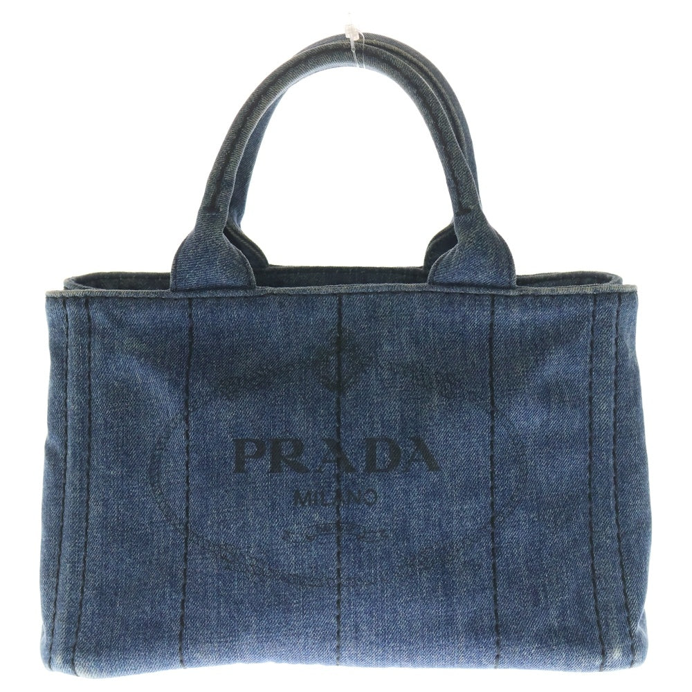 PRADA(プラダ) カナパ ミニ 2WAY デニムハンドバッグ ショルダーバッグ インディゴ B1872B レディース