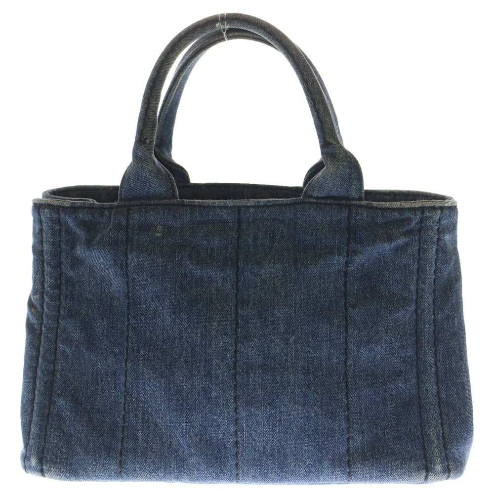 PRADA(プラダ) カナパ ミニ 2WAY デニムハンドバッグ ショルダーバッグ インディゴ B1872B レディース