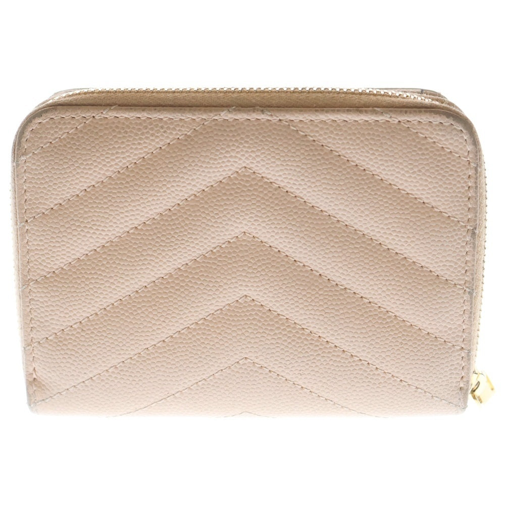 SAINT LAURENT PARIS(サンローランパリ) モノグラム コンパクト ジップアラウンド ウォレット 財布 ベージュ 403723 レディース