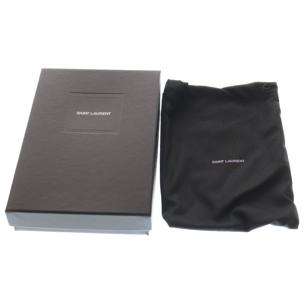 SAINT LAURENT PARIS(サンローランパリ) モノグラム フラグメント ジップカードケース ベージュ 607915 レディース