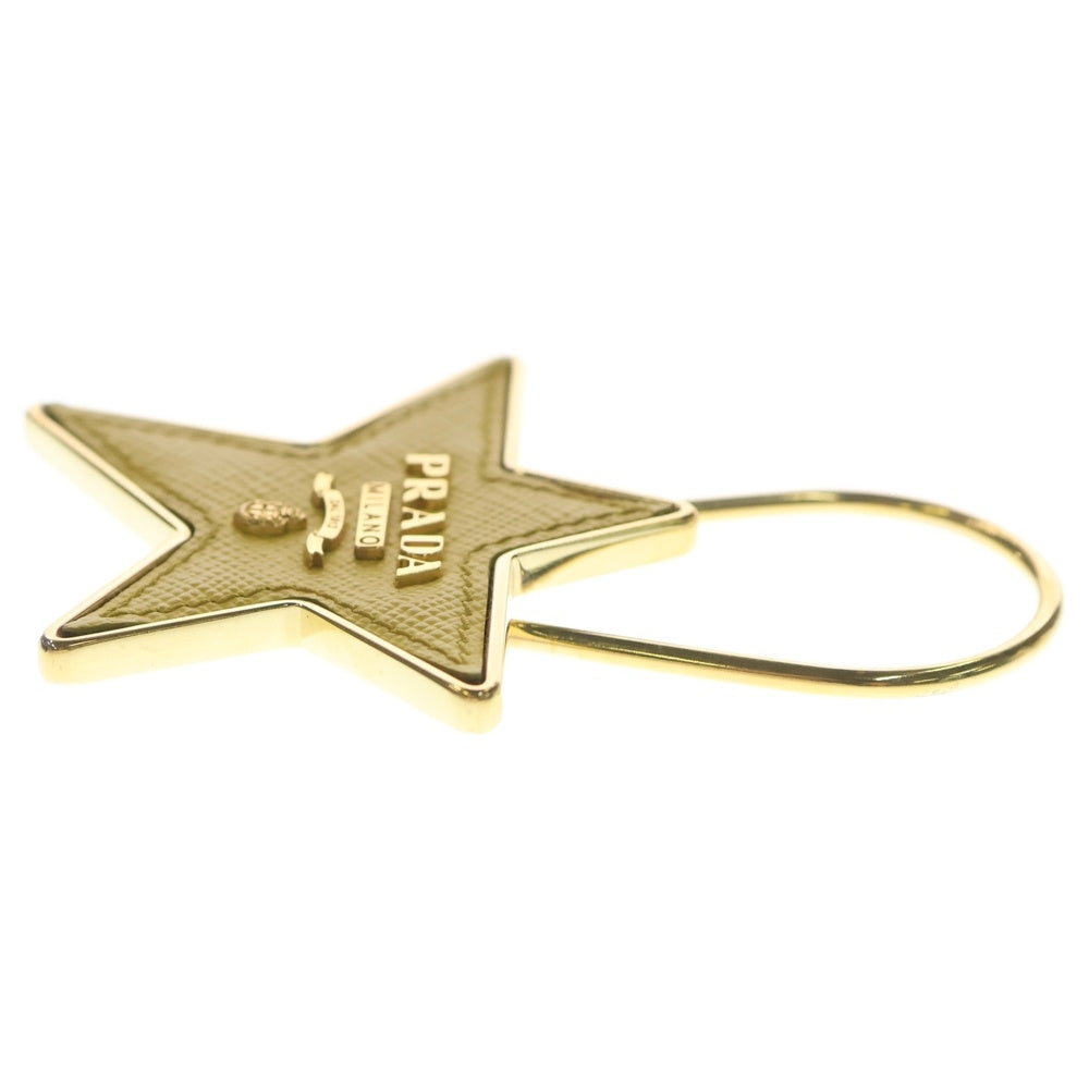 PRADA(プラダ) サフィアーノ スター キーリング イエロー 1PP049 レディース