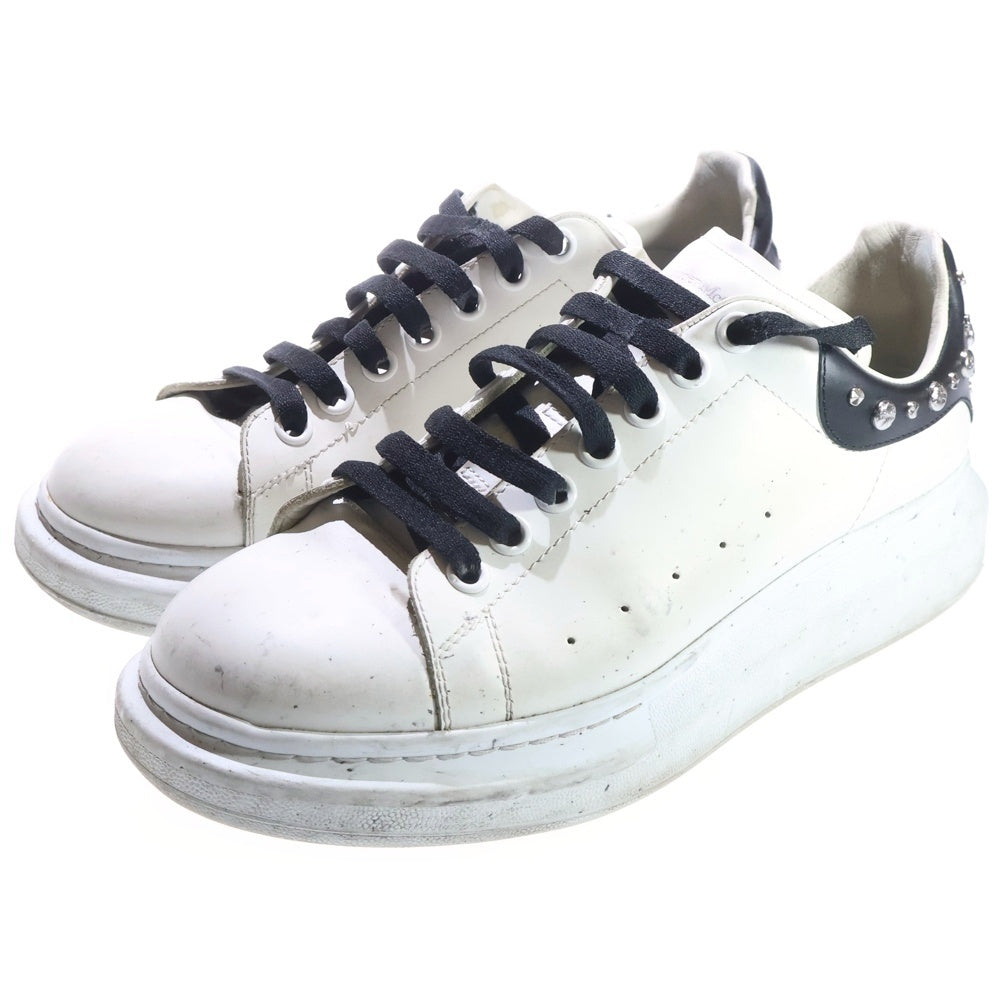 Alexander McQueen(アレキサンダーマックイーン) スタッズ プラットフォーム レザー ローカットスニーカー ホワイト 553776