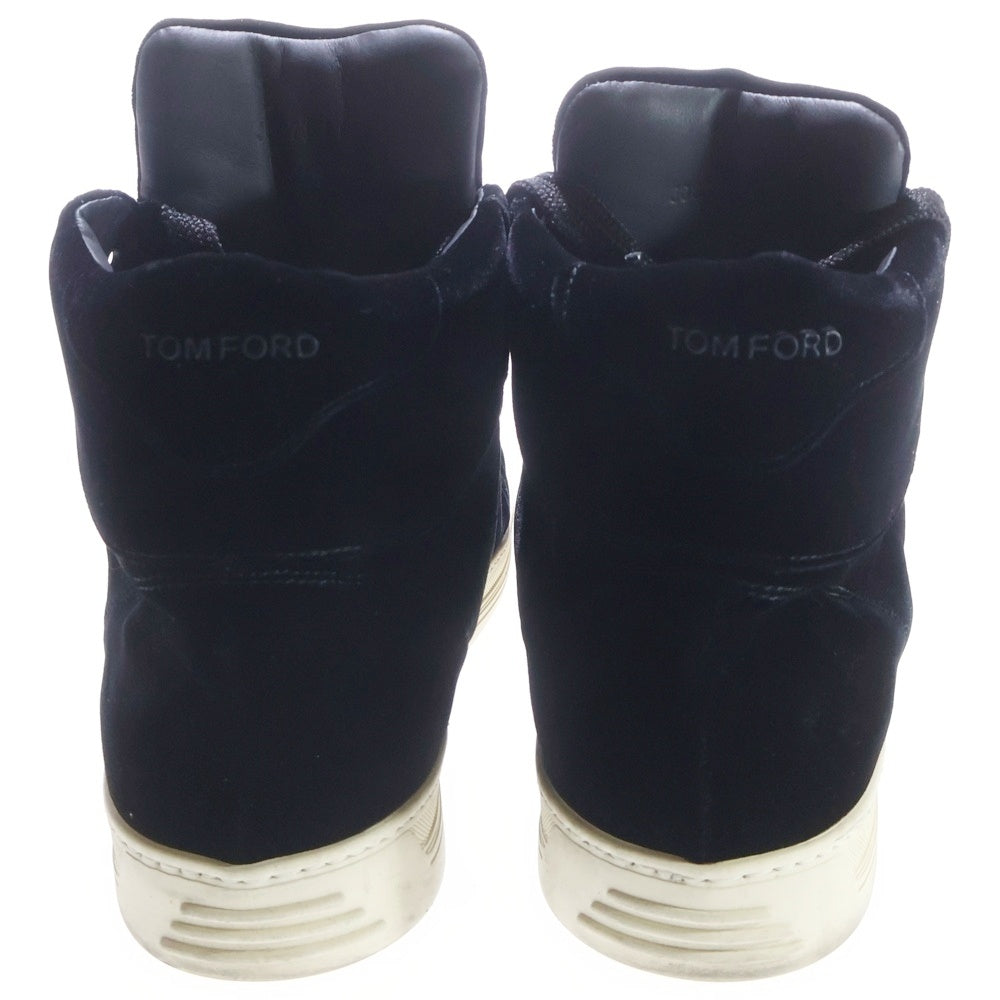 TOM FORD(トムフォード) スエード ハイカットスニーカー ブラック J0877T
