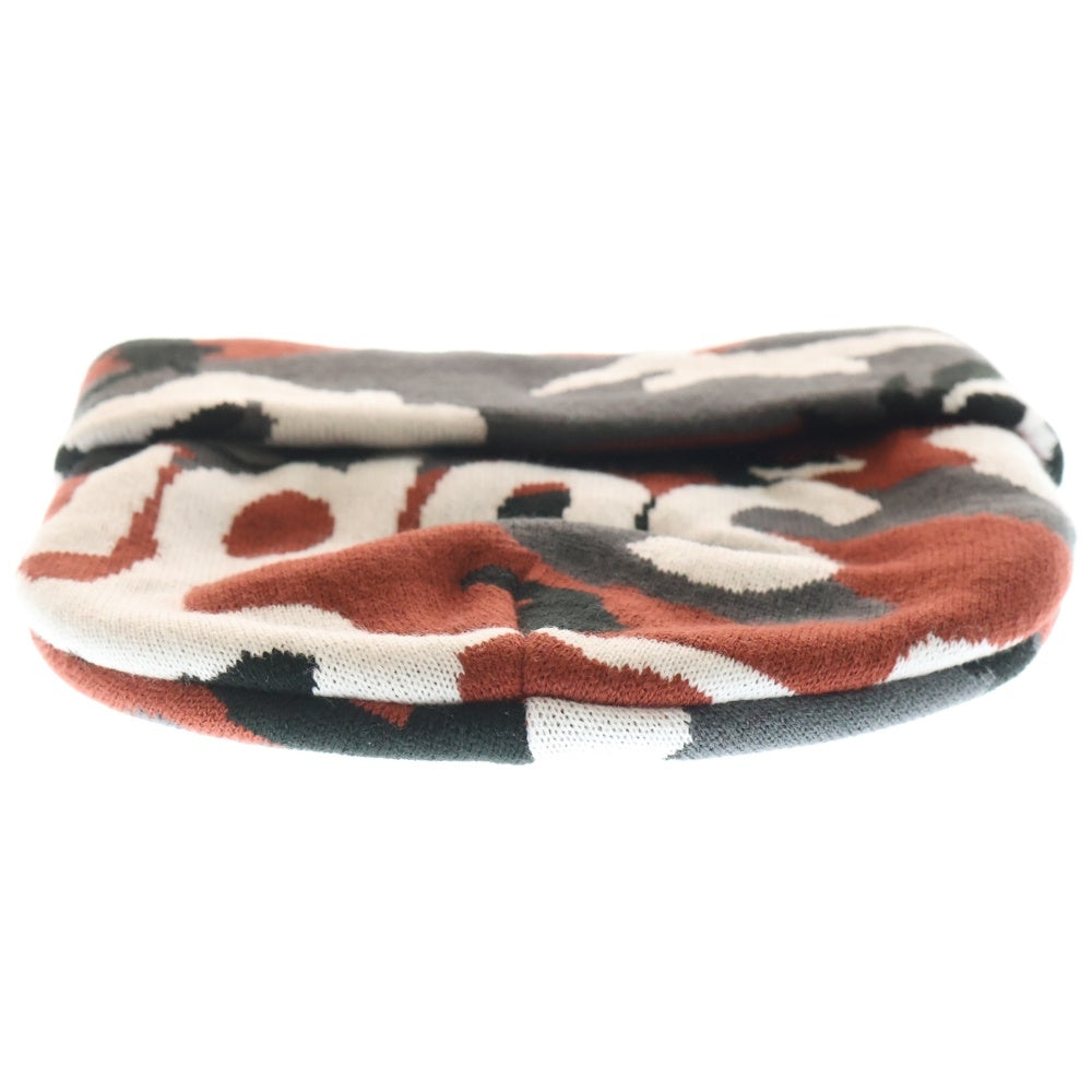 SUPREME(シュプリーム) 25AW Camo Big Logo Beanie カモ ビッグロゴ ビーニー ニット帽 帽子 レッド/グレー