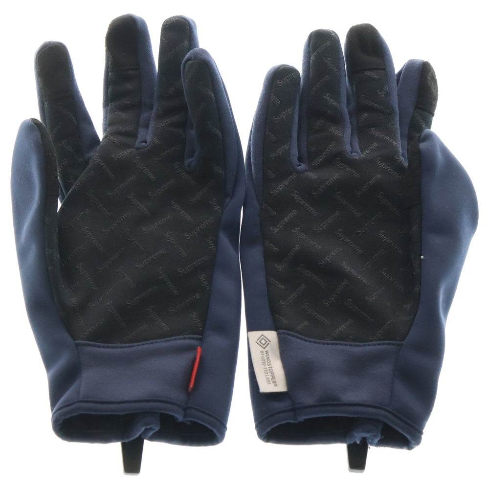 SUPREME(シュプリーム) WINDSTOPPER Zip Gloves ウィンドストッパー ジップ グローブ 手袋 ネイビー