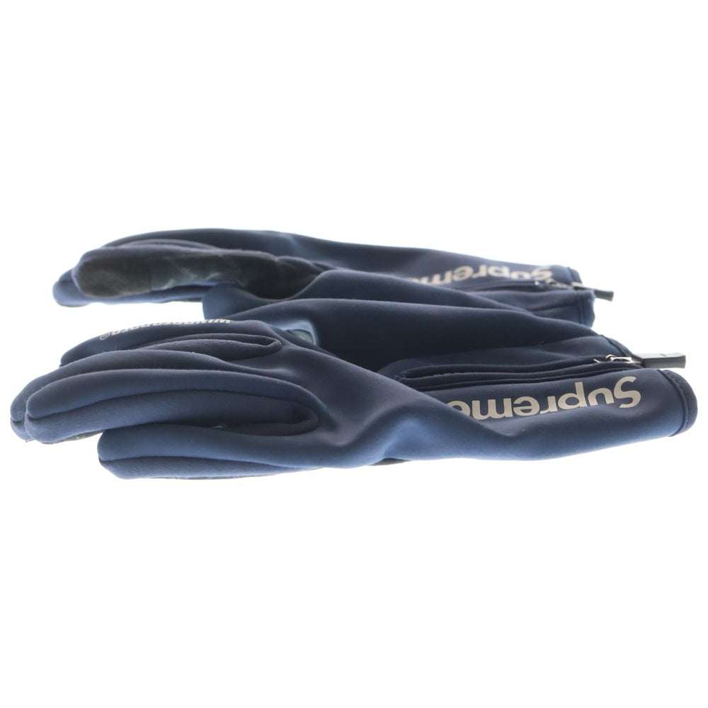 SUPREME(シュプリーム) WINDSTOPPER Zip Gloves ウィンドストッパー ジップ グローブ 手袋 ネイビー