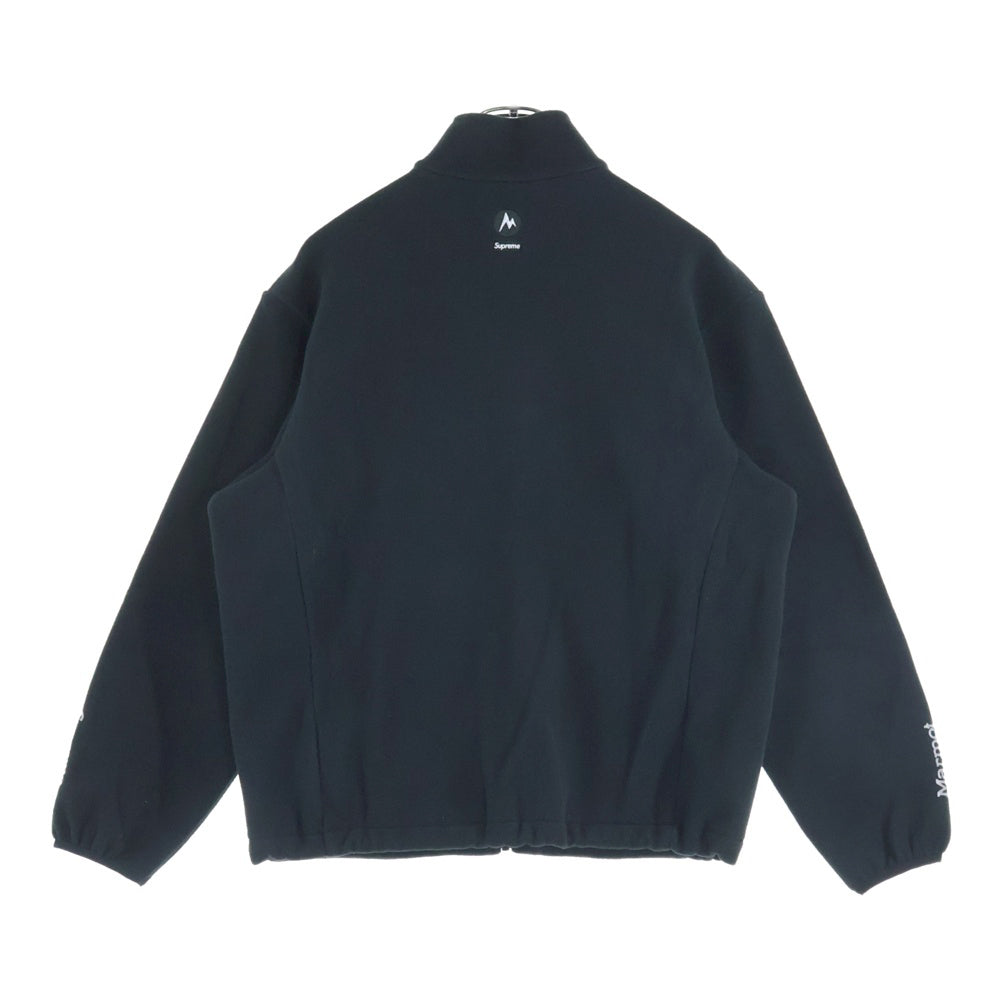 SUPREME(シュプリーム) 25AW ×Marmot Fleece Jacket マーモット ジップアップ フリースジャケット ブラック
