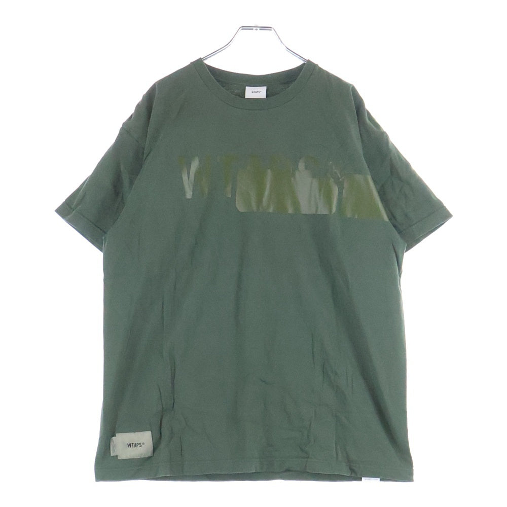 WTAPS(ダブルタップス) 25SS VSN/SS/COTTON ハイドロゴ クルーネック半袖Tシャツ カットソー カーキ