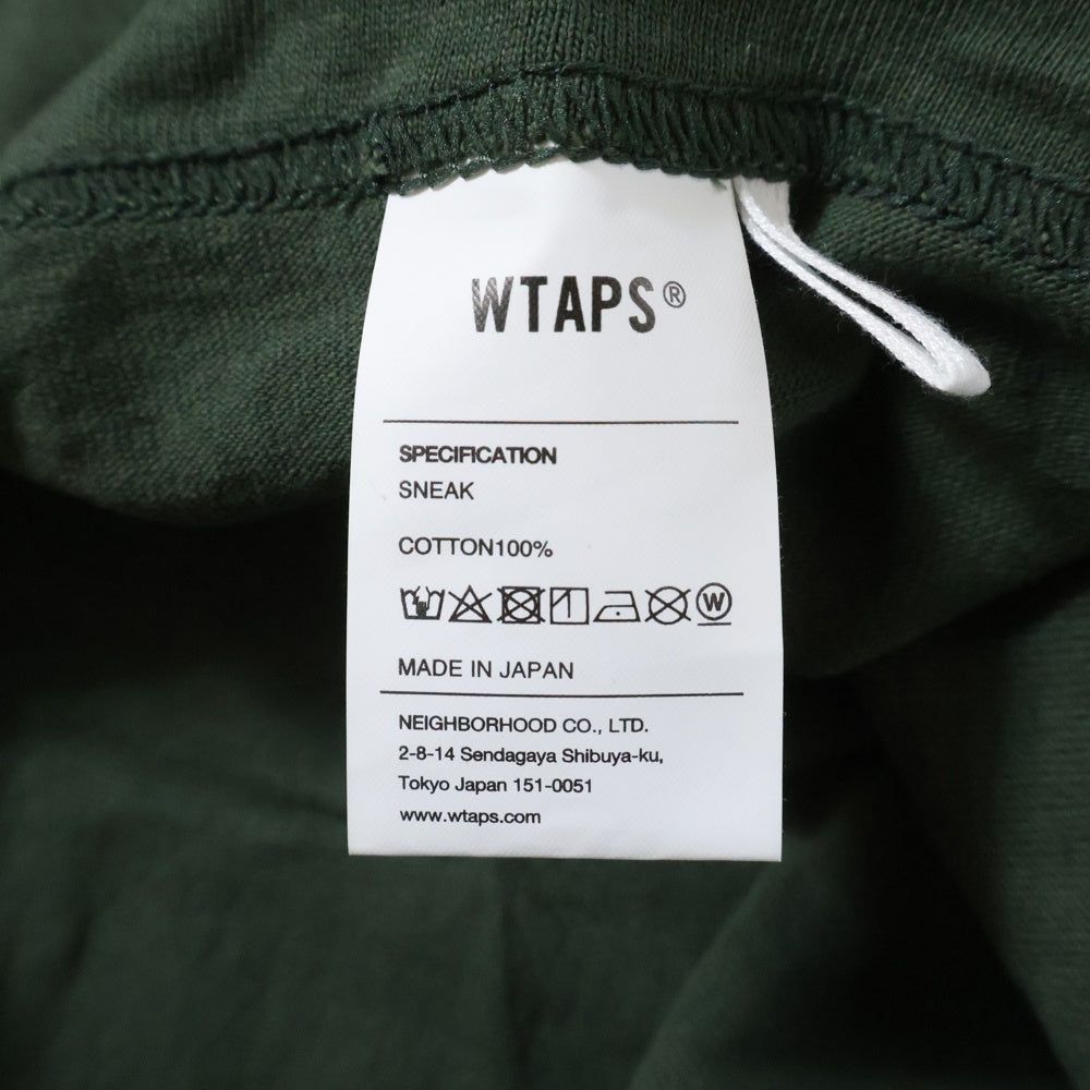 WTAPS(ダブルタップス) 25SS VSN/SS/COTTON ハイドロゴ クルーネック半袖Tシャツ カットソー カーキ