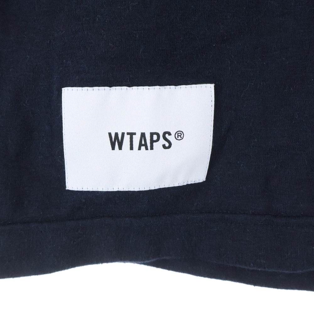 WTAPS(ダブルタップス) 25AW ACADEMY/LS/CTPL アカデミーロゴ クルーネック長袖Tシャツ カットソー ブラック 252ATDT-CSM14