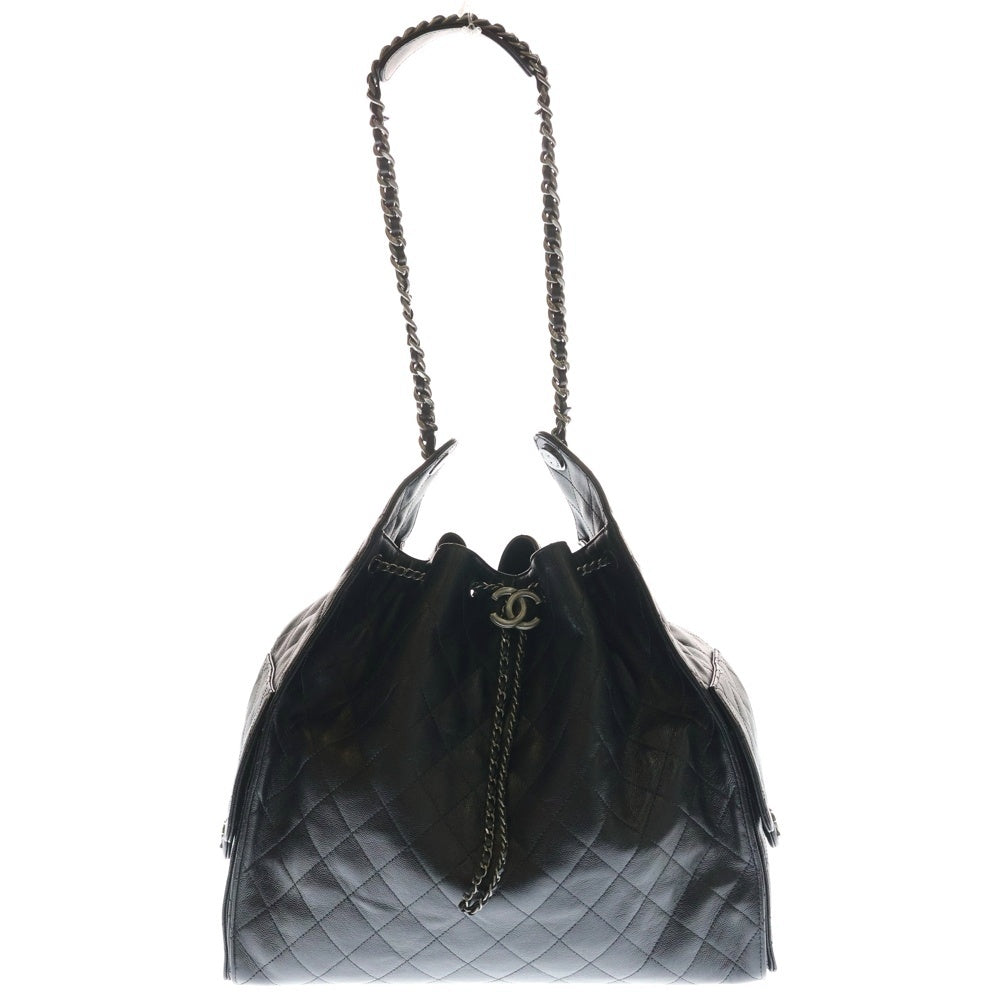 CHANEL(シャネル) シャネル 25 ラージ キャビアスキン レザー チェーンショルダー バッグ AS5311 シルバー金具 ランダムシリアル