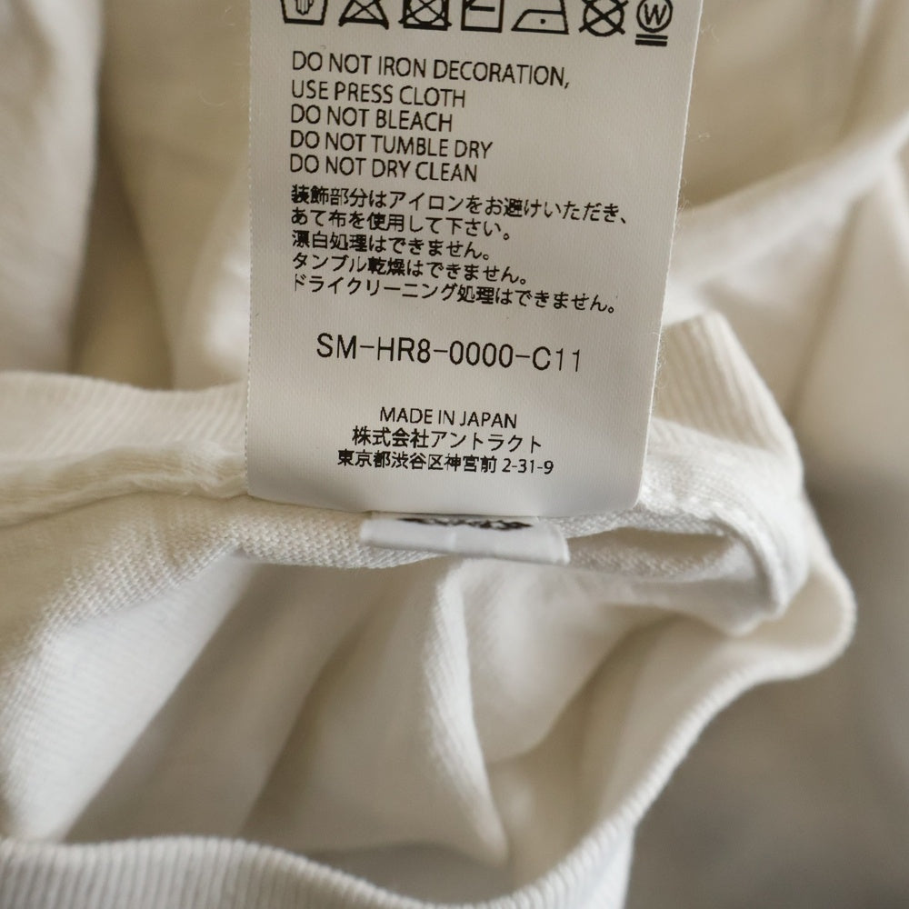 SAINT MICHAEL(セントマイケル) 25SS ×GEEKS RULE×EVENGELION EV SS TEE エヴァンゲリオン キャラクタープリント クルーネック半袖Tシャツカットソー ホワイト SM-HR8-0000-C11