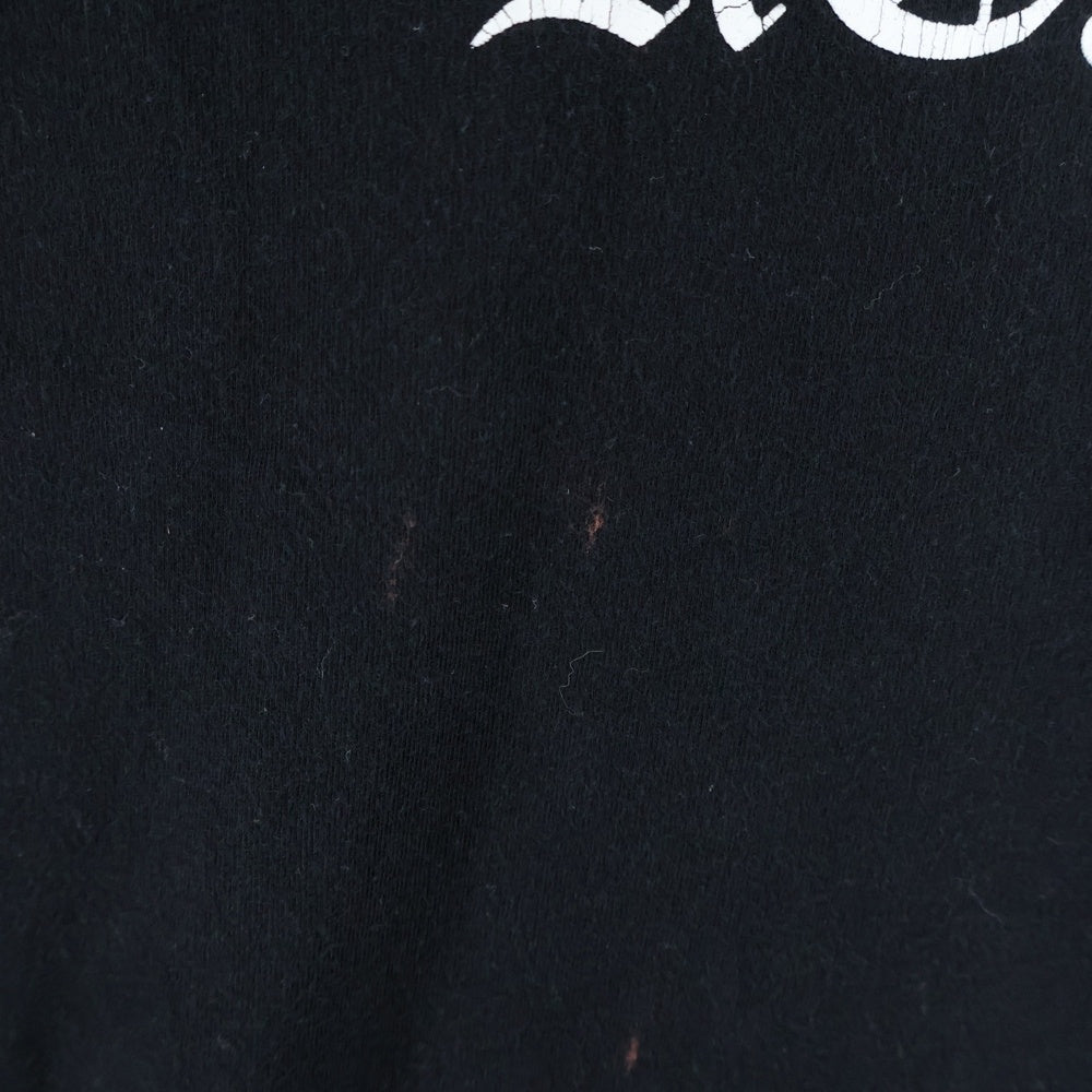 CHROME HEARTS(クロムハーツ) ヴァーティカルロゴプリント クルーネック 半袖Tシャツカットソーブラック
