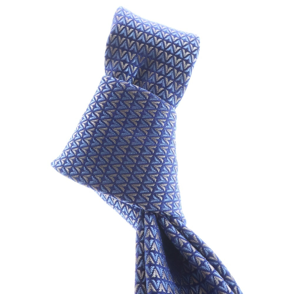 LOUIS VUITTON(ルイヴィトン) クラヴァット ダイヤモンド シルクネクタイ ライトブルー M71200 MR0224