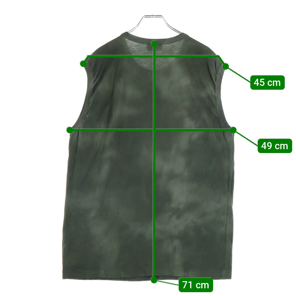 DIESEL(ディーゼル) T-BISCO-OD-OUT ロゴプリント ノースリーブ クルーネック カットソー ブラック A18667