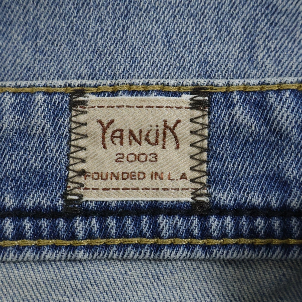 YANUK(ヤヌーク) ストレート デニムパンツ インディゴ 57251004
