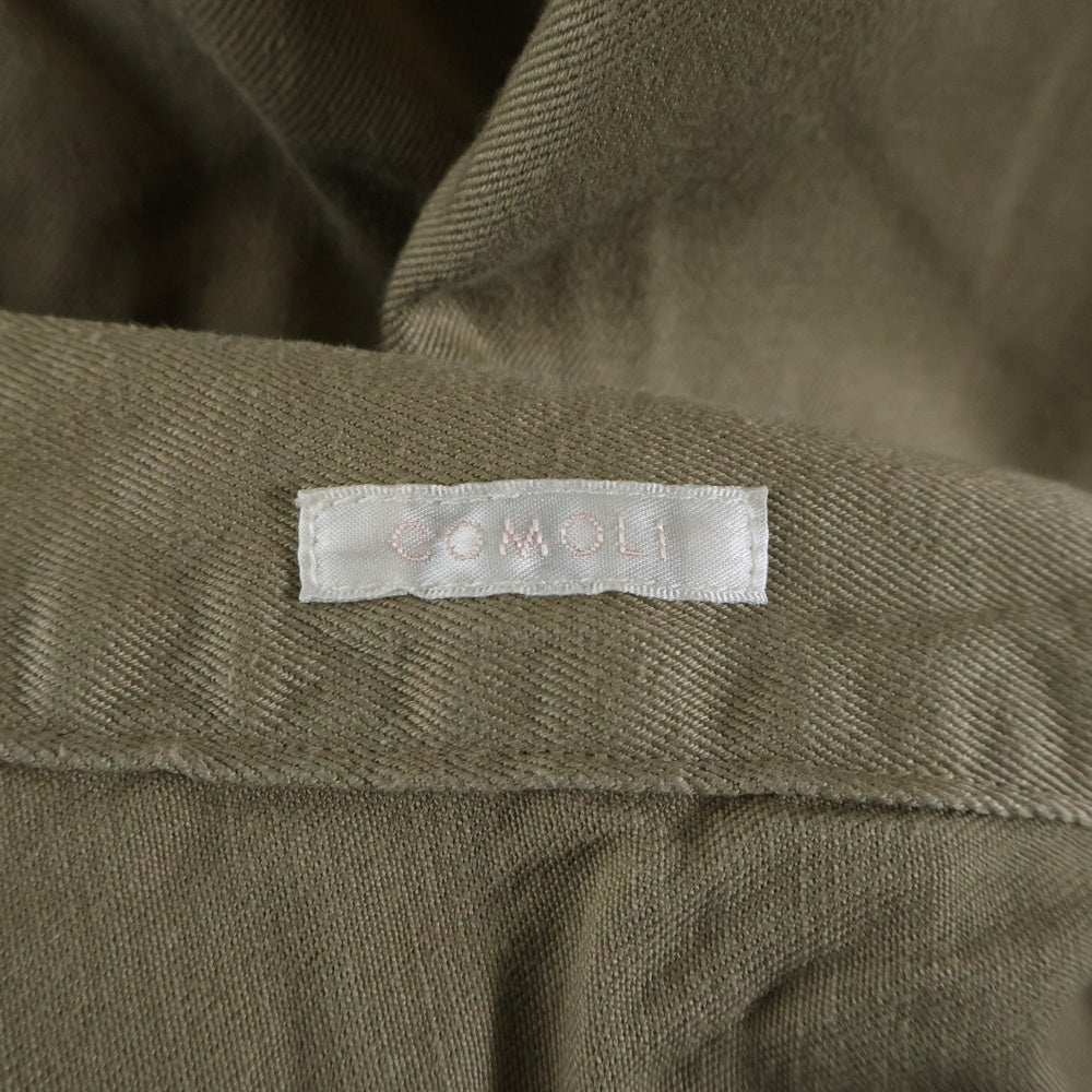 COMOLI(コモリ) 22SS コットン シンチバック チノオーバーパンツ ワークパンツ ベージュ V01-03006