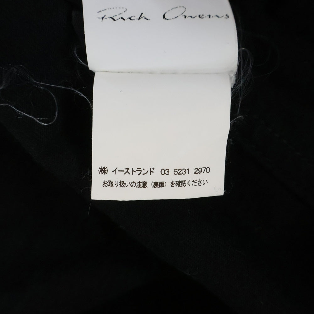 Rick Owens(リックオウエンス) NO SLEEVE CREW NECK SHIRTS ノースリーブ クルーネック カットソー ブラック RU15F7183-BA