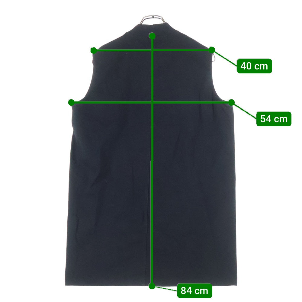 Rick Owens(リックオウエンス) NO SLEEVE CREW NECK SHIRTS ノースリーブ クルーネック カットソー ブラック RU15F7183-BA