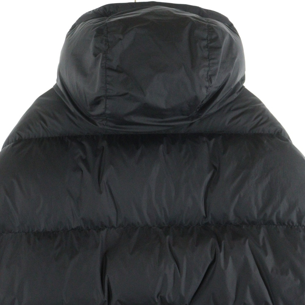 CHALLENGER(チャレンジャー) HOODED DOWN JACKET ロゴパッチ フーデッド ジップアップ 中綿ダンジャケット ブラック CLG-JK 022-009