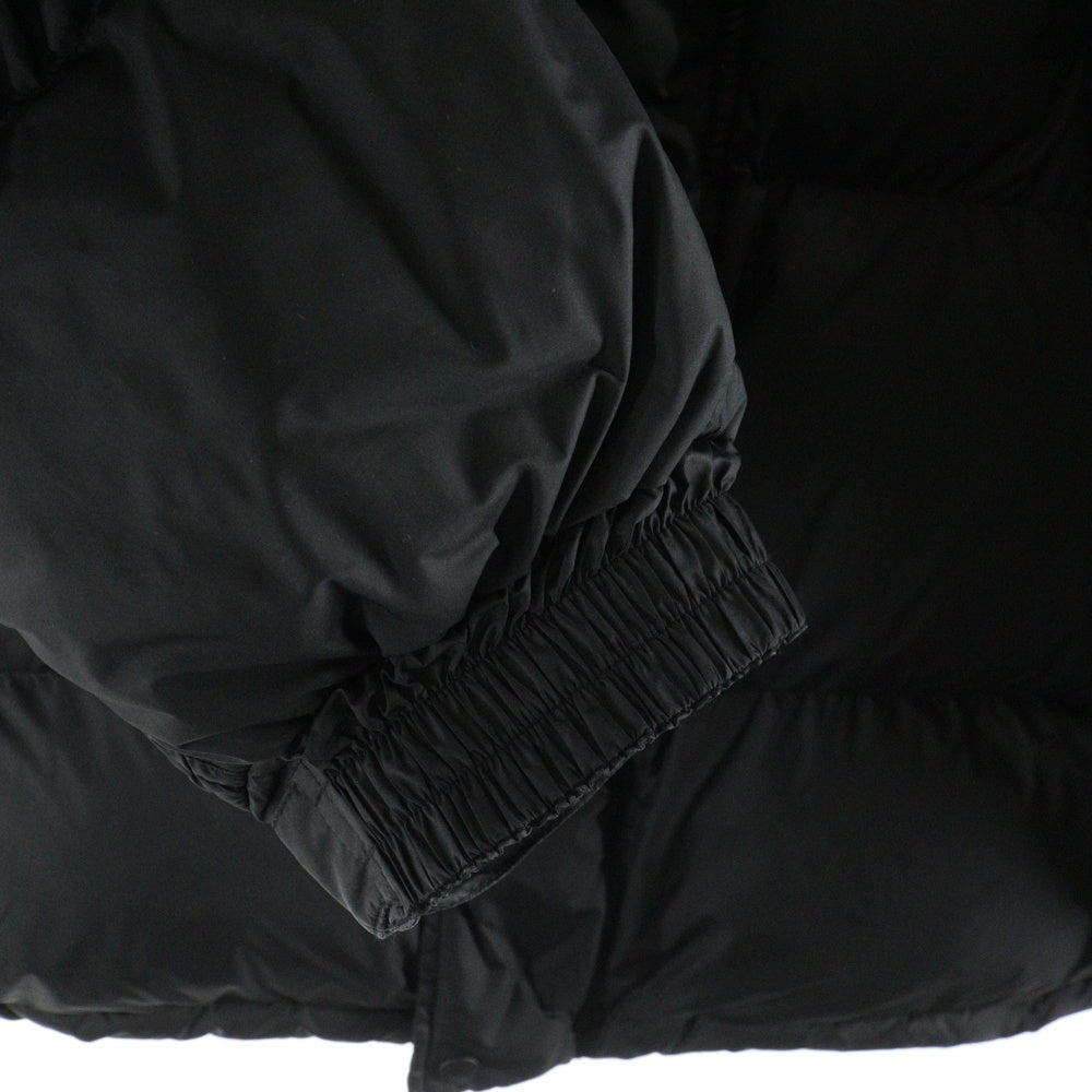 CHALLENGER(チャレンジャー) HOODED DOWN JACKET ロゴパッチ フーデッド ジップアップ 中綿ダンジャケット ブラック CLG-JK 022-009