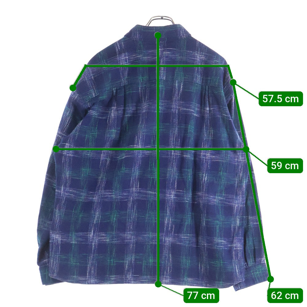 RATS(ラッツ) 23AW AMUNDSEN CHECK SHIRT アムンゼン 長袖チェックシャツ ネイビー/グリーン 23RS-0808