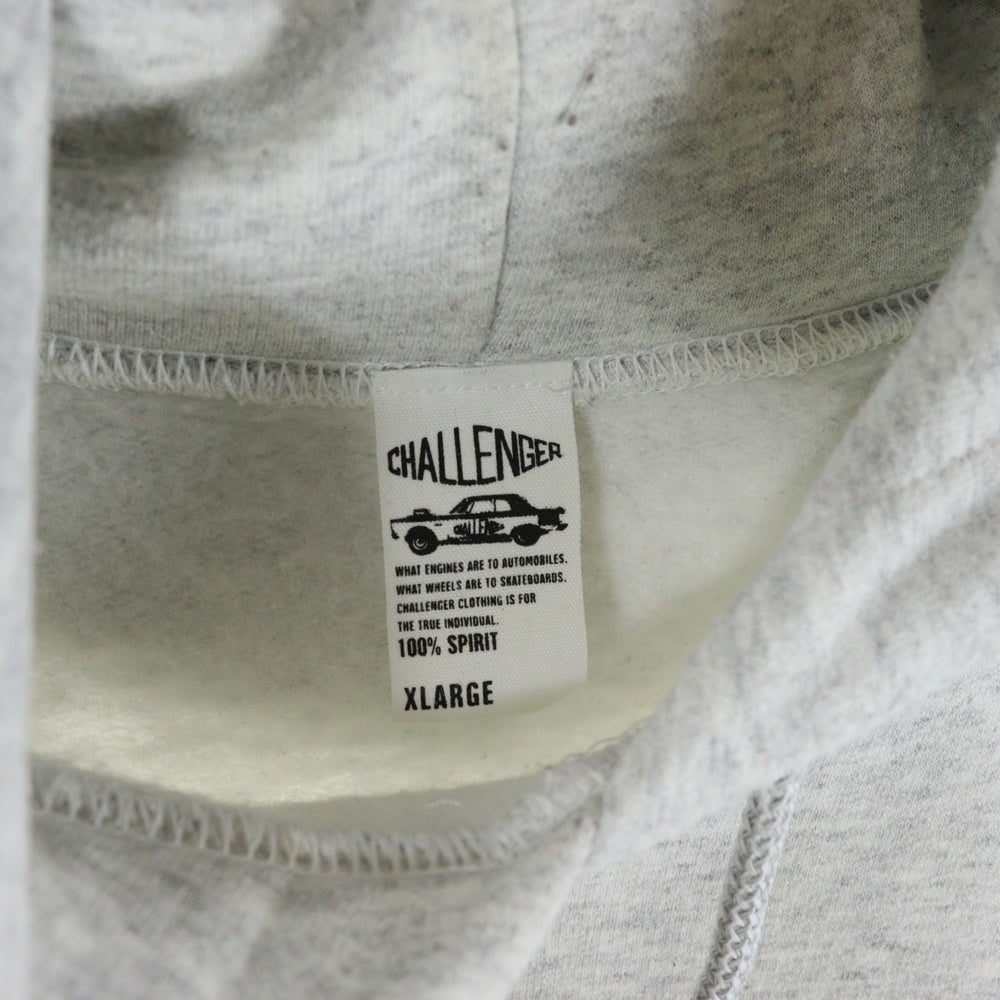 CHALLENGER(チャレンジャー) LOGO SPIDER HOODIE スパーダーロゴプリント プルオーバーパーカー スウェットフーディ グレー