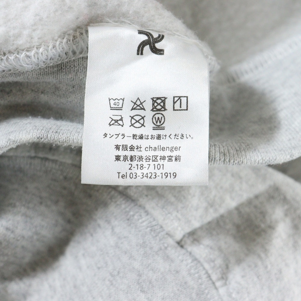 CHALLENGER(チャレンジャー) LOGO SPIDER HOODIE スパーダーロゴプリント プルオーバーパーカー スウェットフーディ グレー