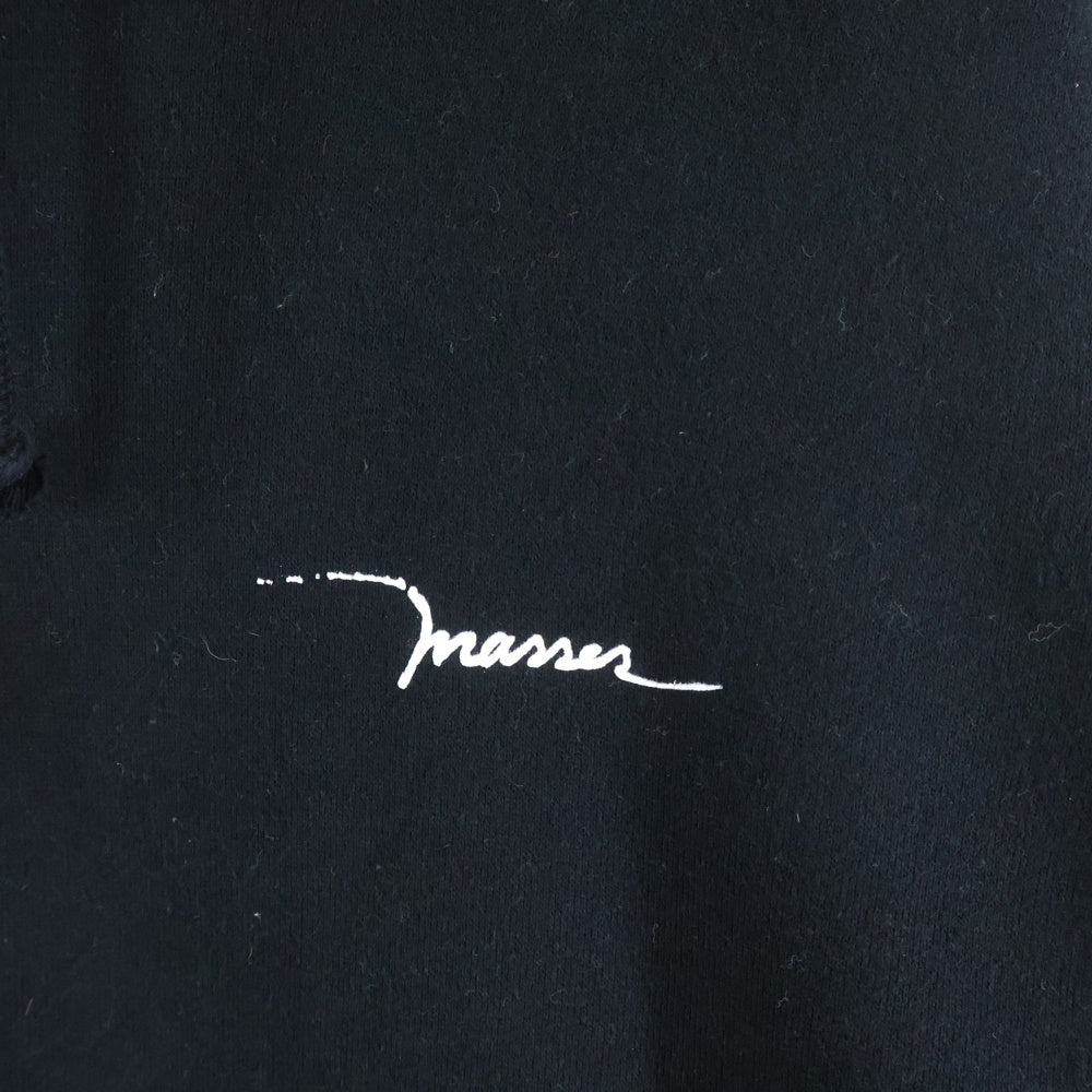 MASSES(マシス) SWEAT HIGH-NECK グラフィックプリント ハイネック スウェットトレーナー ブラック