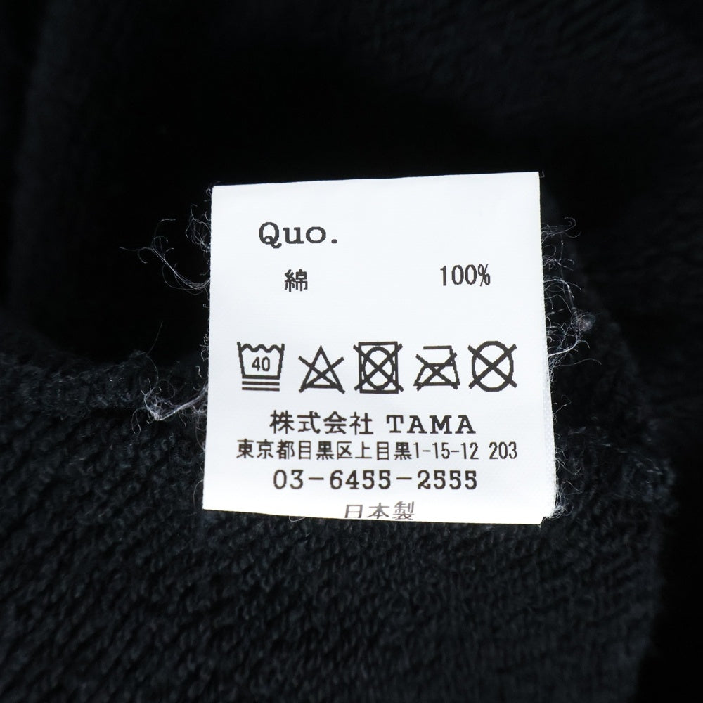 MASSES(マシス) SWEAT HIGH-NECK グラフィックプリント ハイネック スウェットトレーナー ブラック